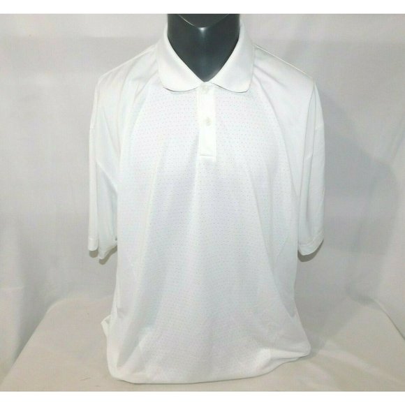 Nike Shirts | Nike Golf Dri-Fit Mens 2xl White Body Mapping Polo Shirt | Color: White | Size: Xxl | Delicioussteals's Closet